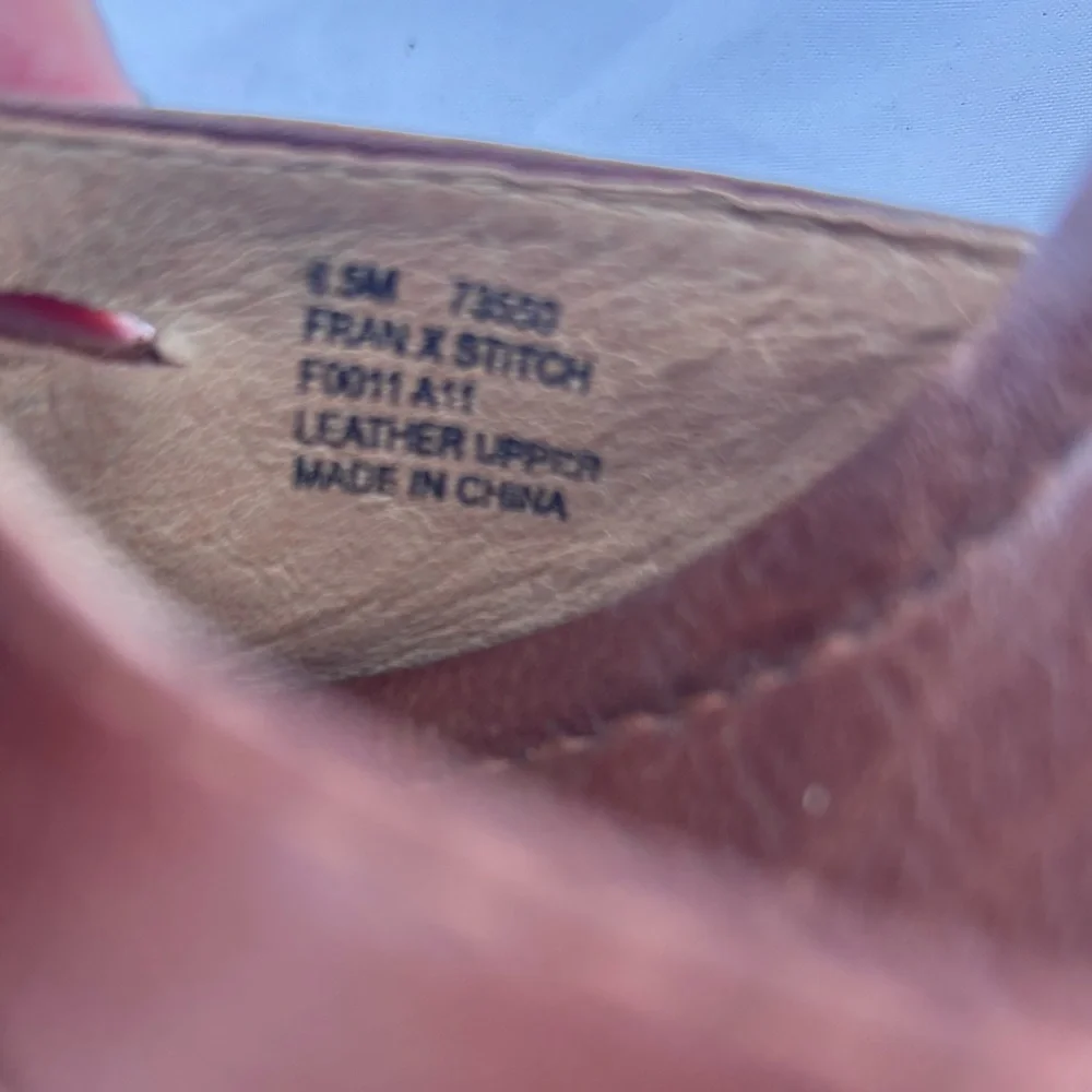 Frye Fran X Stitch platform wood peep toe sandals